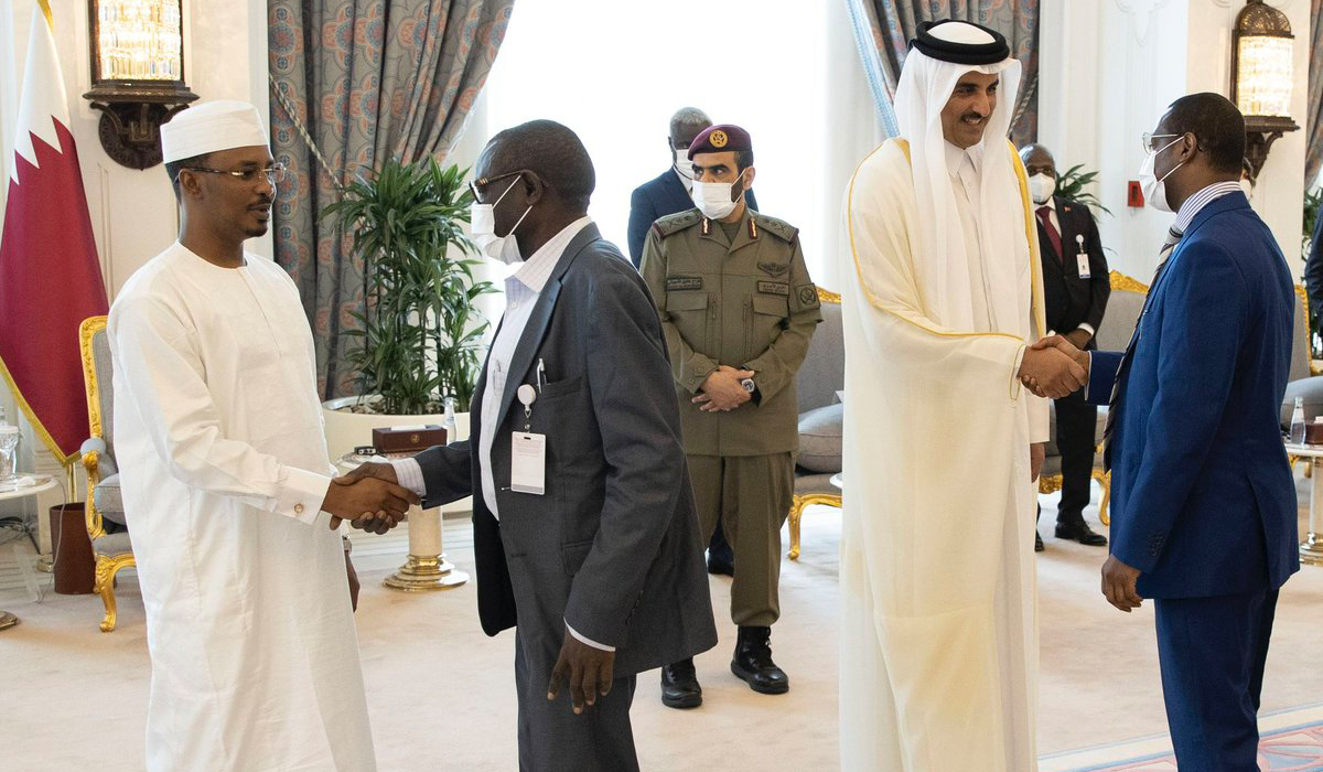 HH the Amir Meets Chadian Parties of Doha Peace Agreement